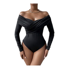 Load image into Gallery viewer, Off Shoulder Ruched Bodysuit
