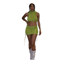 Load image into Gallery viewer, Crochet Two-Piece Skirt Set
