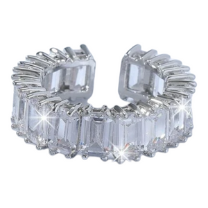 CZ Cuff Ring